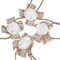 Genie Crafts 4-Count Burlap Fabric Flower Wrist Corsage for Wedding, Bridesmaids, Prom, Homecoming, and DIY Crafts, 3.75 Inches